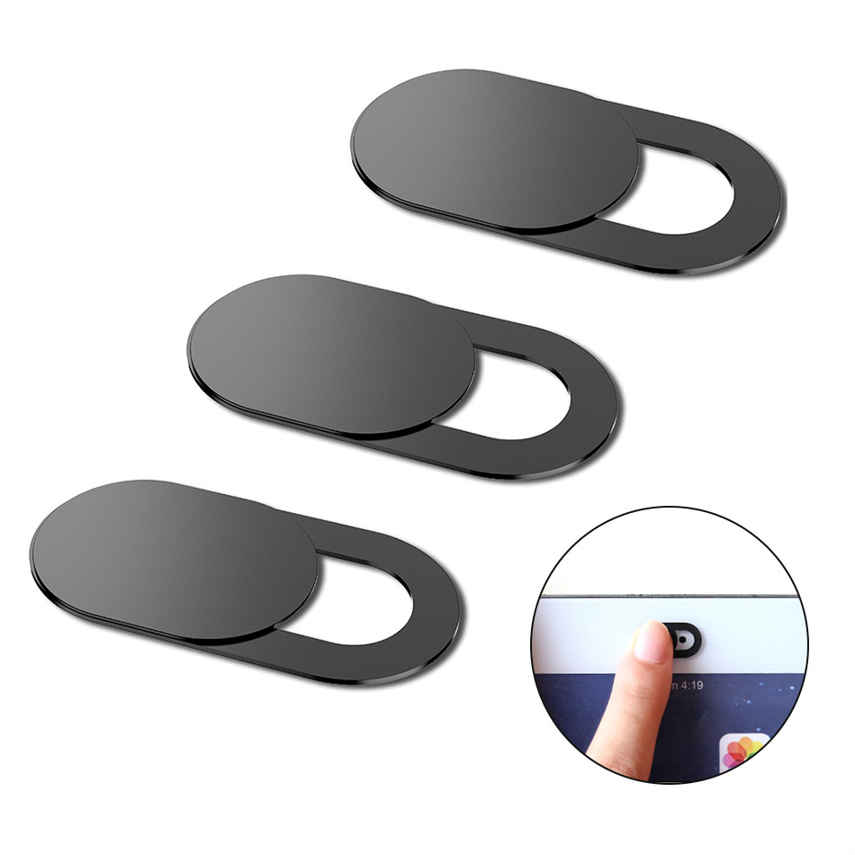 Home Office Laptop - 3 stks Zwart Plastic Webcam Cover