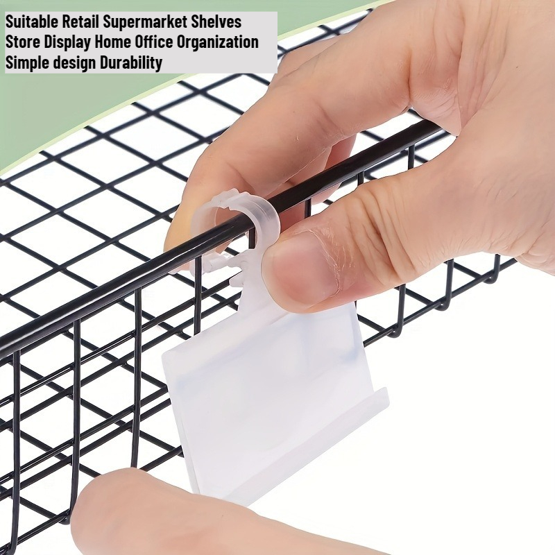 Home Office Marketing - 100 PVC Snap Lock Prijskaartjes Display