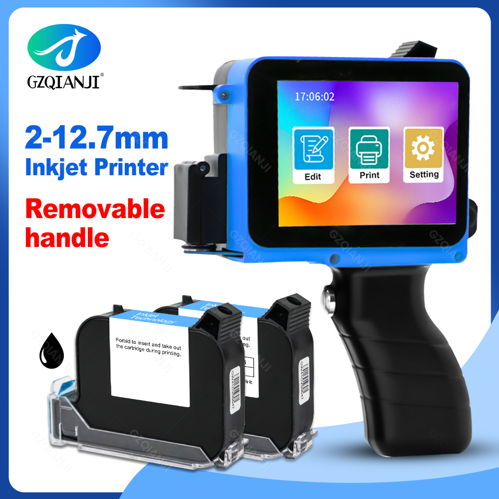 Label Maker Machine - 12,7 mm labelinkjetprinter Handheld printer 600