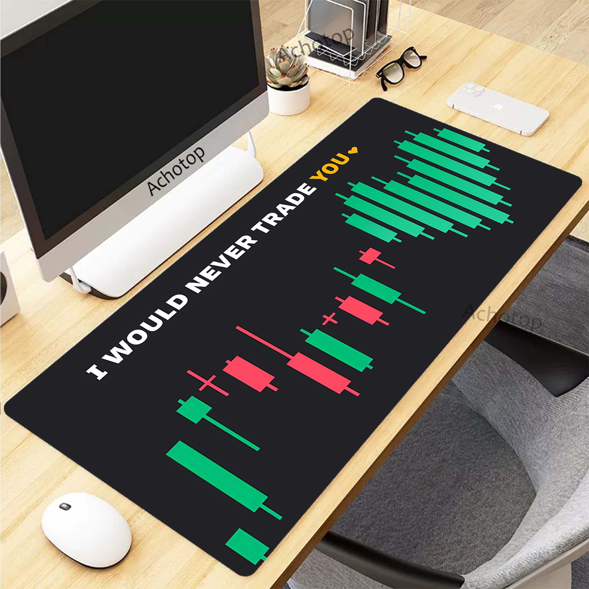 Beurs Grafiek Patroon Mousepad - Home Office Marketing recensie en prijs
