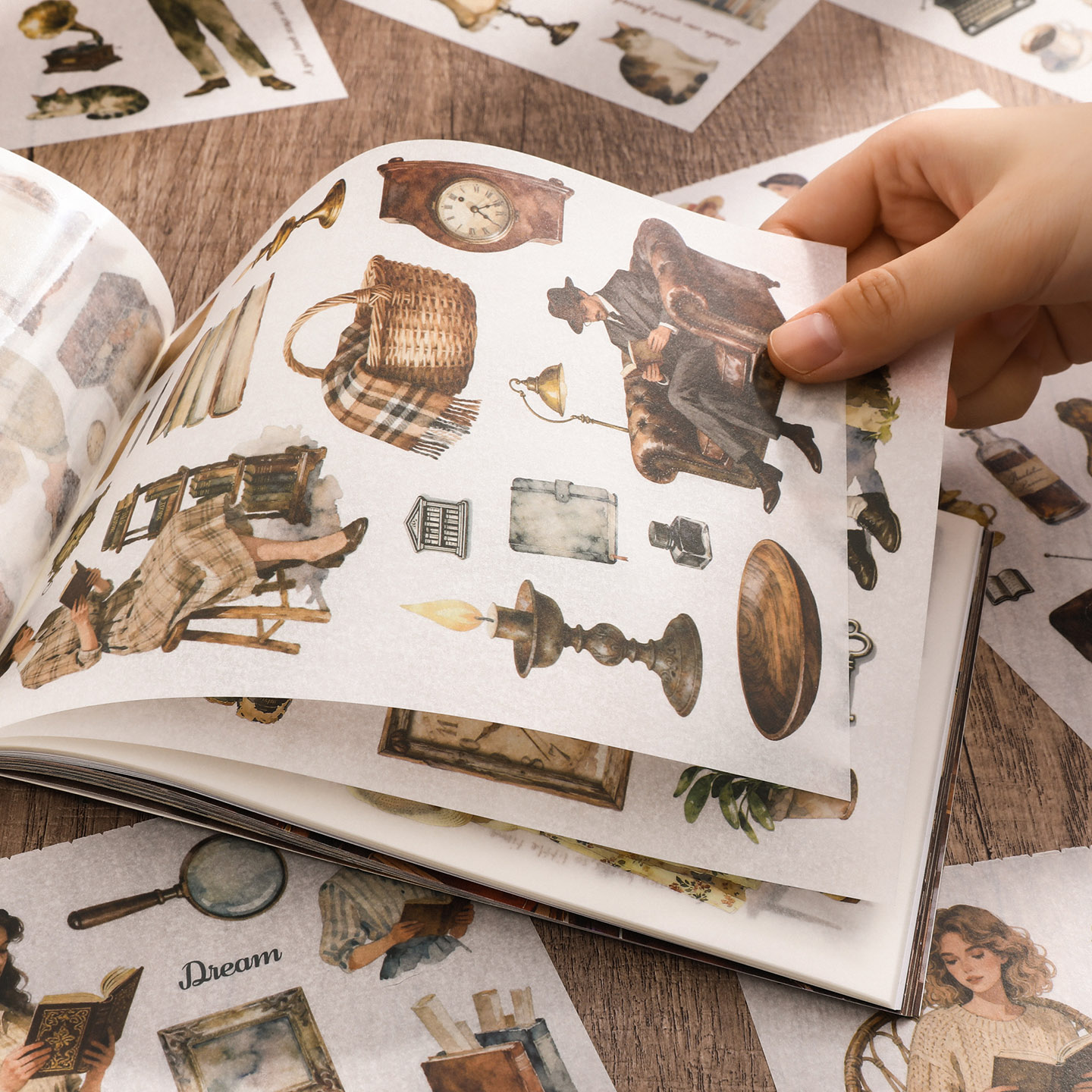 50 vellen/boek Retro Materiaal - Home Office Login recensie en prijs