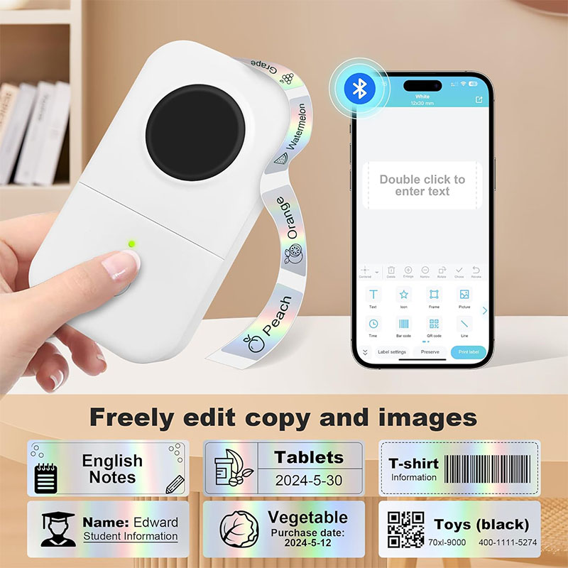 P15 Label Printer Sticker 12*4 - Label Maker Machine recensie en prijs