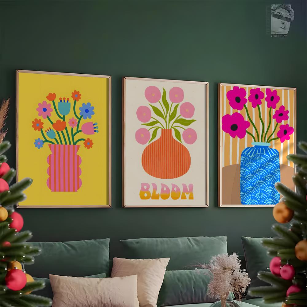 Roze bloemenmarkt vaas schilde - Home Office Marketing recensie en prijs