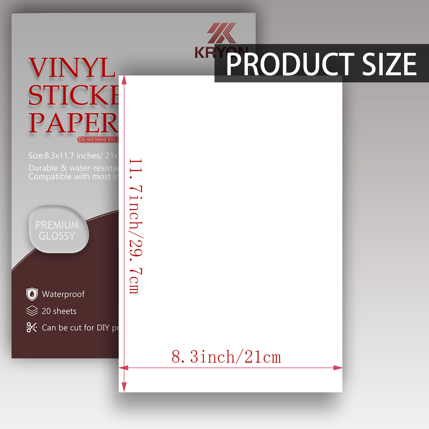 Glanzend wit afdrukbaar vinyl  - Label Maker Machine recensie en prijs