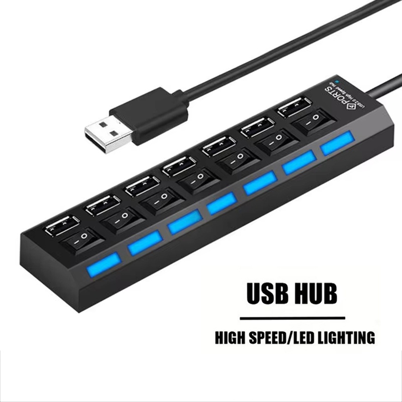 7-poorts USB 2.0 hubsplitter v - Home Office Laptop recensie en prijs