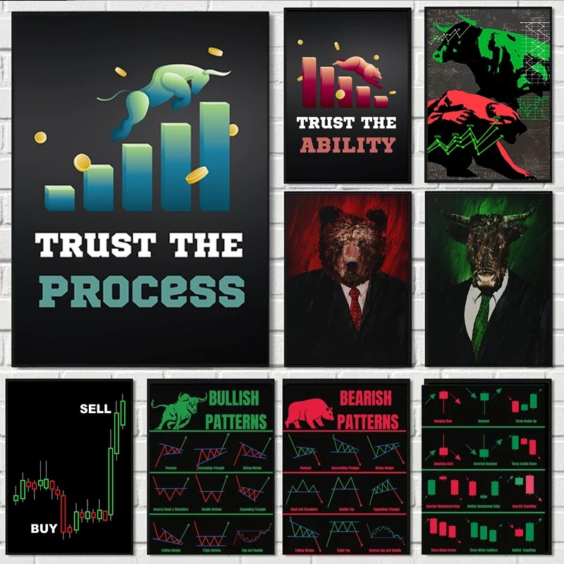 Neon Bulls&Bears Stock Market  - Home Office Marketing recensie en prijs