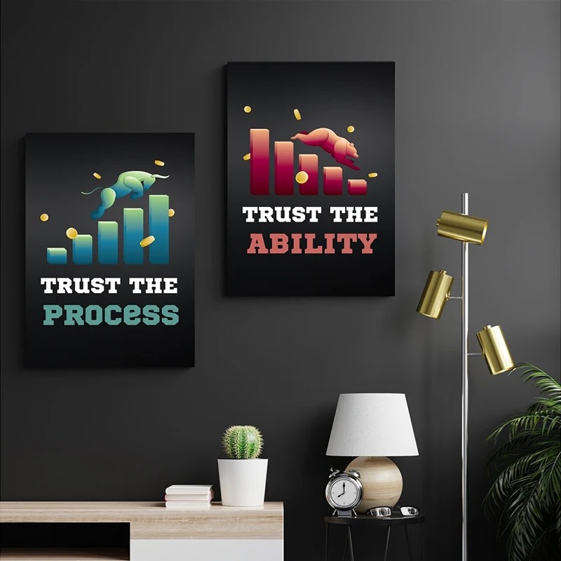 Neon Bulls&Bears Stock Market  - Home Office Marketing recensie en prijs