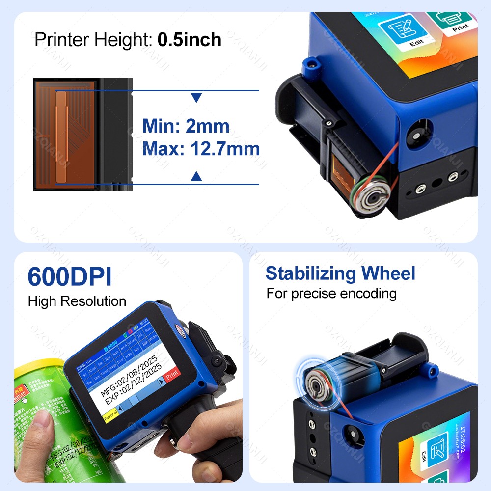 12,7 mm labelinkjetprinter Han - Label Maker Machine recensie en prijs