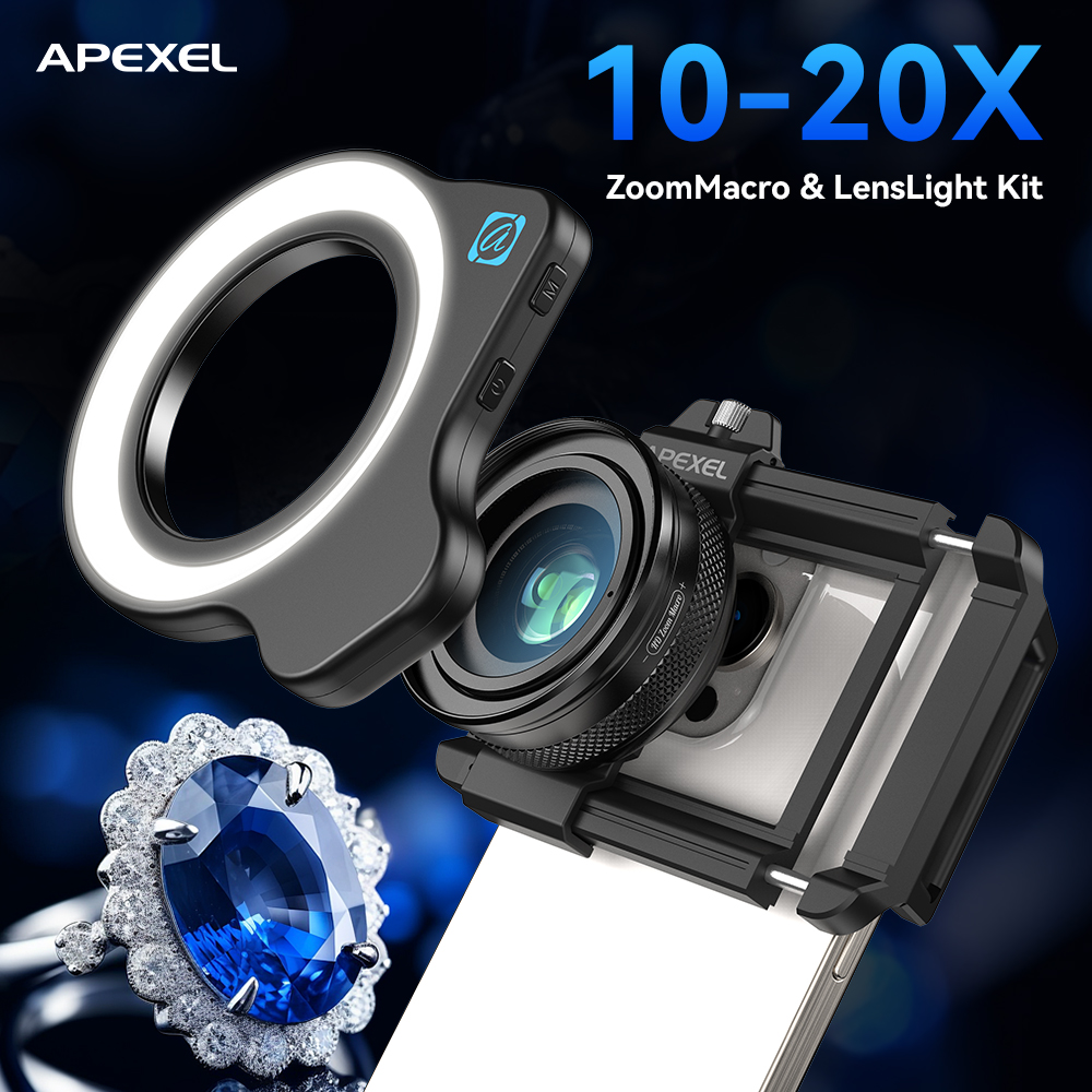 APEXEL 10-20X Verstelbare Zoom - Zoom Lighting Kit recensie en prijs
