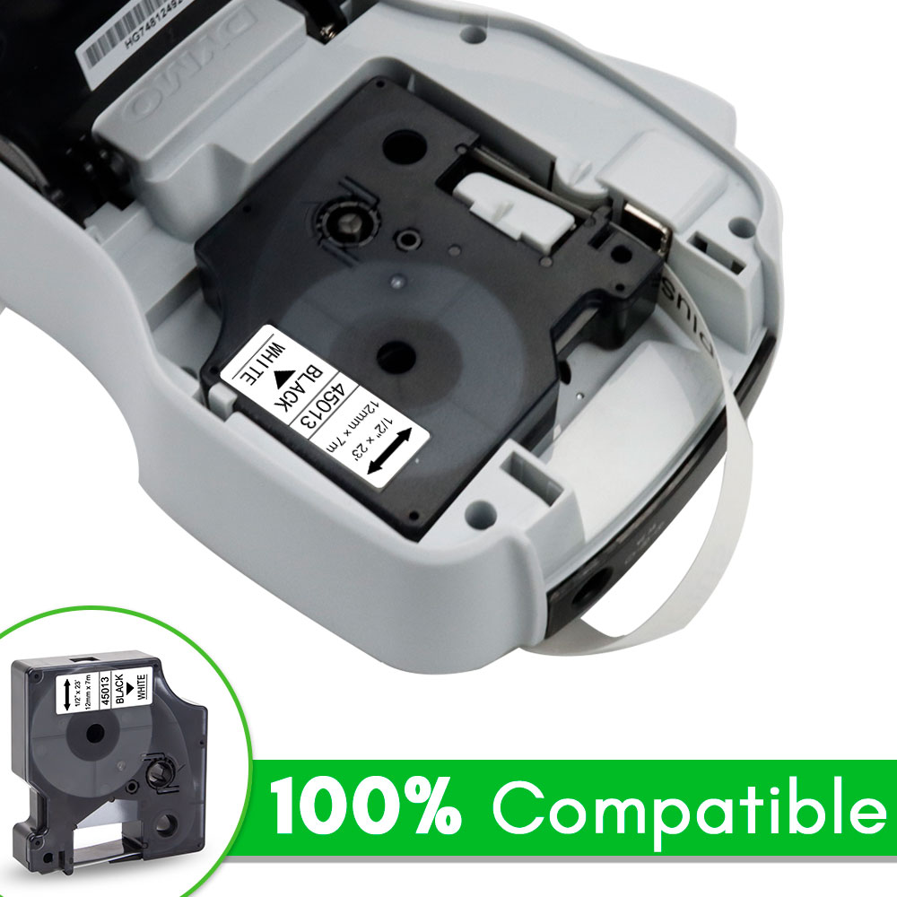 45013 Labeltape Zwart op Wit V - Label Maker Machine recensie en prijs
