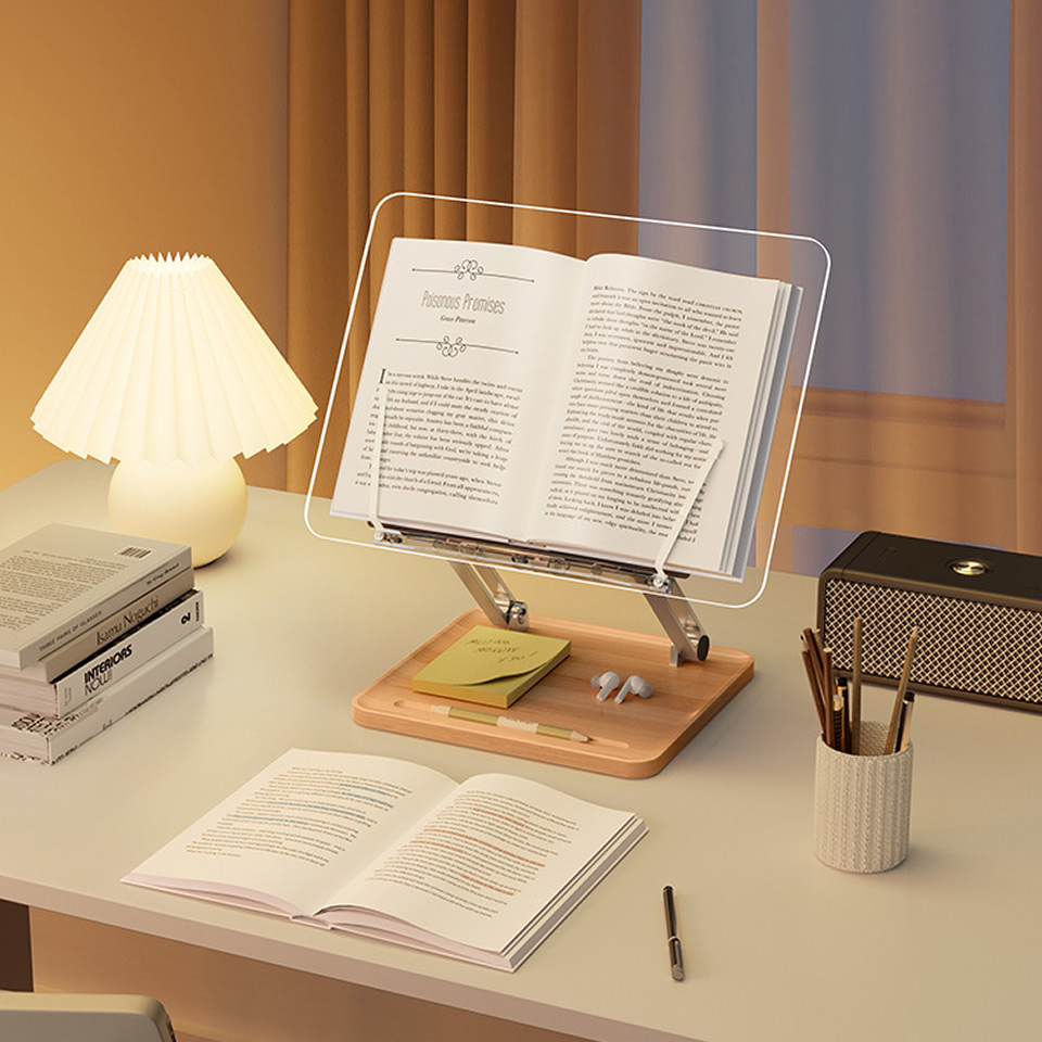 Houten leesstandaard met licht - Home Office Laptop recensie en prijs