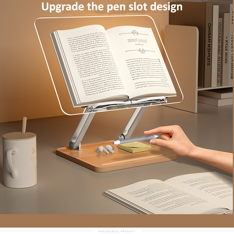 Houten leesstandaard met licht - Home Office Laptop recensie en prijs