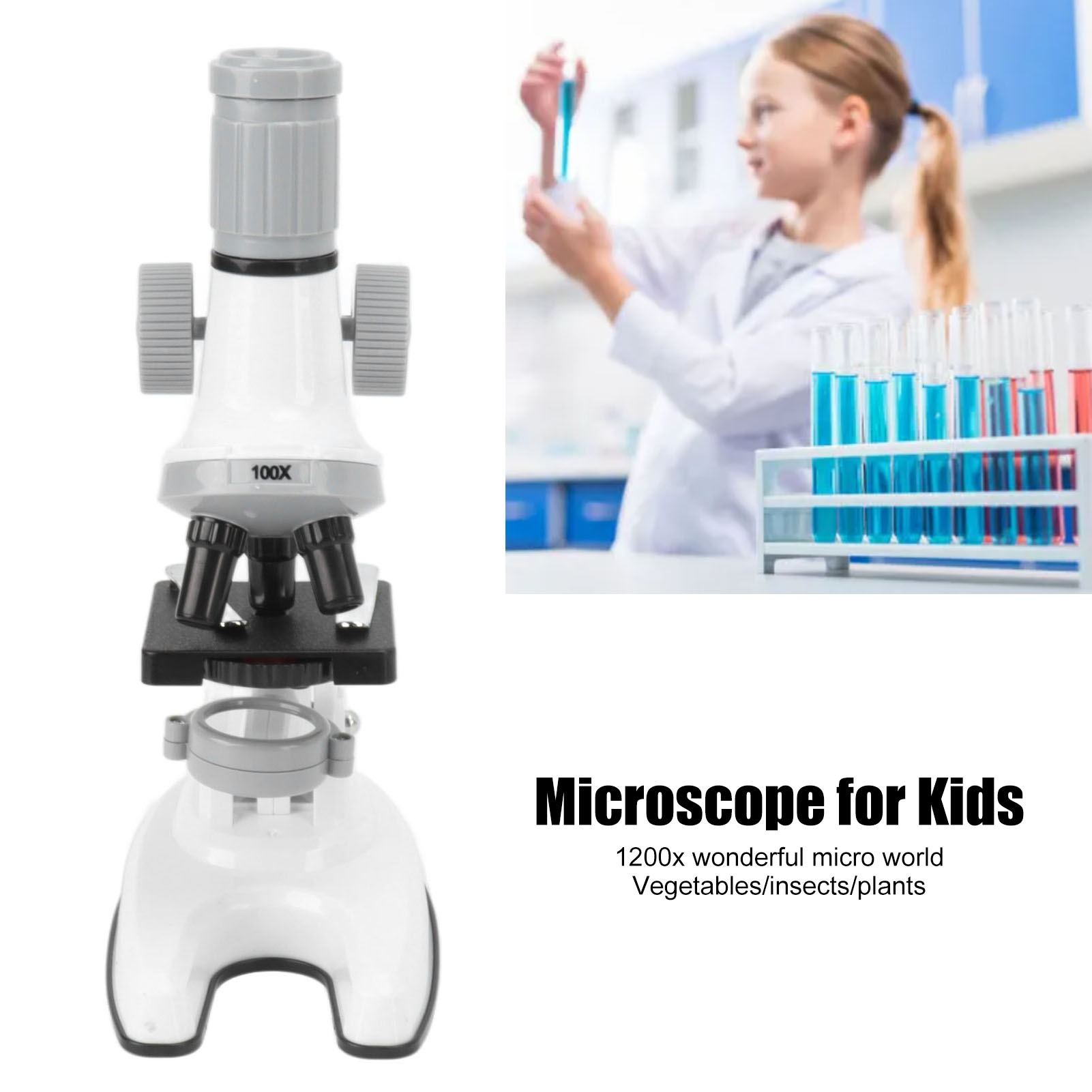 Microscoop voor kinderen 100X  - Zoom Lighting Kit recensie en prijs