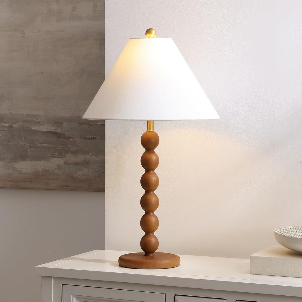 Tafellamp van natuurlijk bruin - Home Office In Living Room recensie en prijs