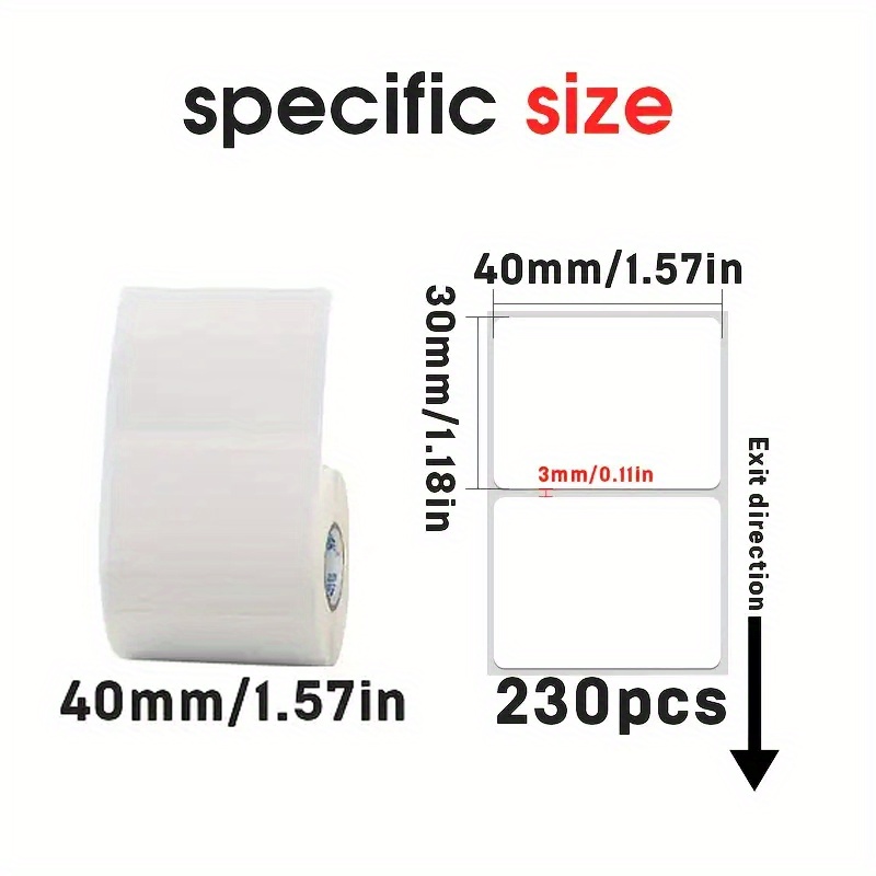 6 rollen 40x30mm thermisch lab - Label Maker Machine recensie en prijs